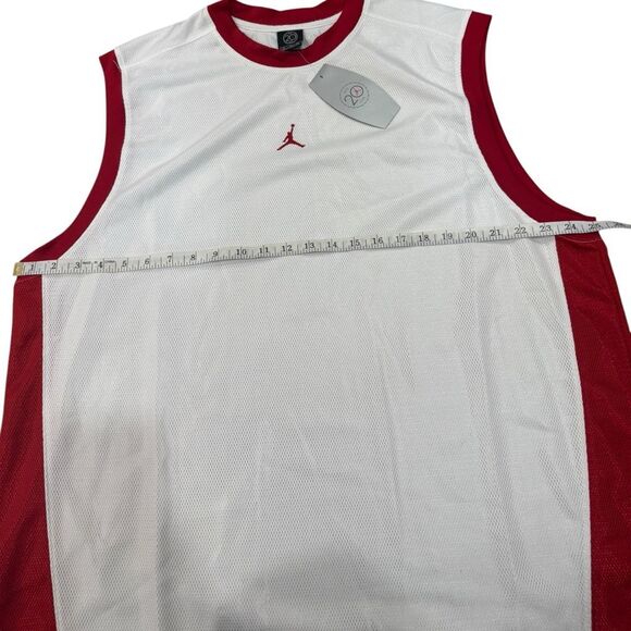 Vintage Jordan Jumpman Jersey Tank Mens XL NWT Red/White - Picture 3 of 7